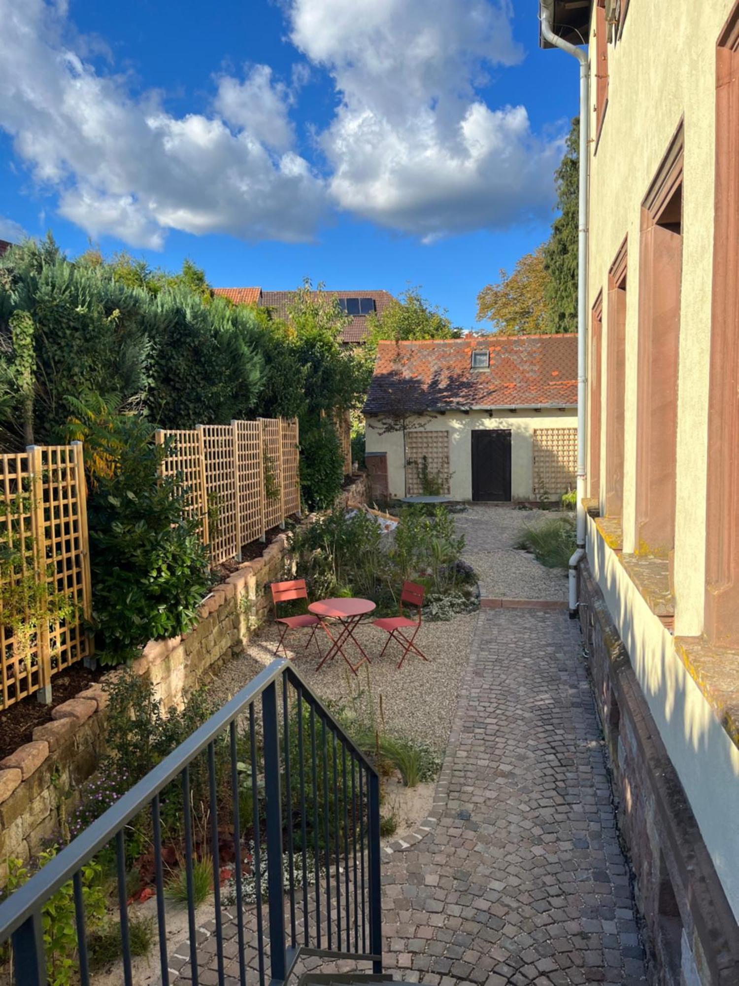 Ferienwohnung Grosse Pause Altes Schulhaus Schweigen Exterior foto